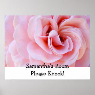 Custom Name ROOM Please Knock! art print poster