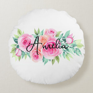 Custom Name Round Cushion