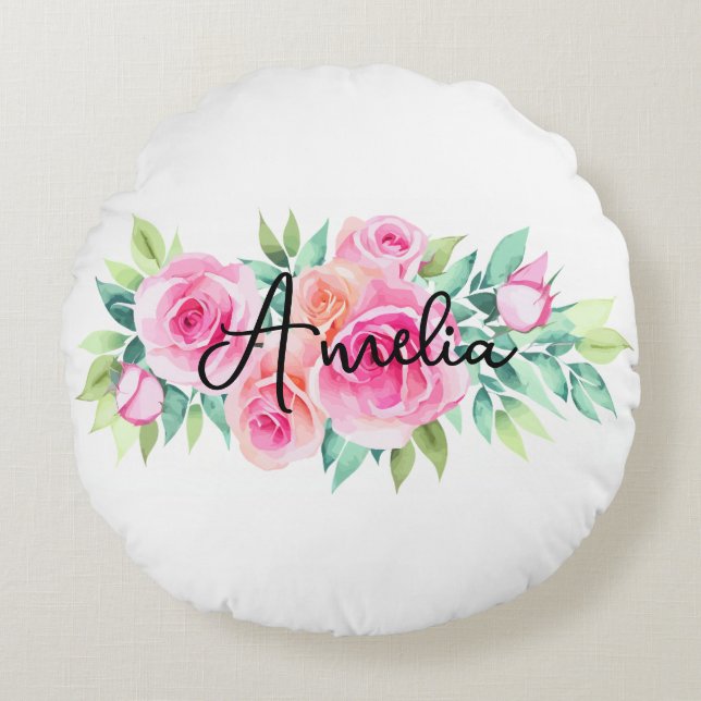 Custom Name Round Cushion (Front)