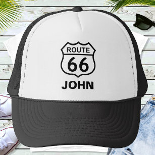 Custom Name Route 66 Sign Trucker Hat