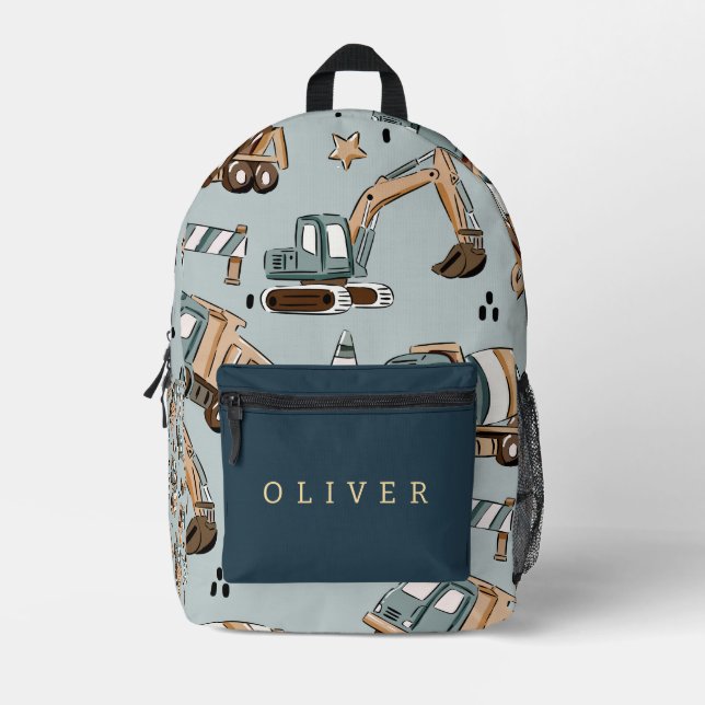 Custom Name School Backpack (Front)