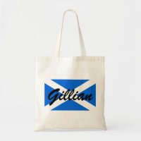 Custom Name Scottish flag bagbtcn