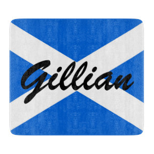 Custom Name Scottish Flag cbcn Cutting Board