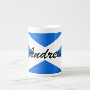 Custom Name Scottish Flag mugcn Bone China Mug