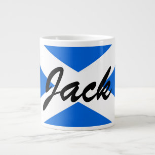 Custom Name Scottish Flag mugcnt Large Coffee Mug
