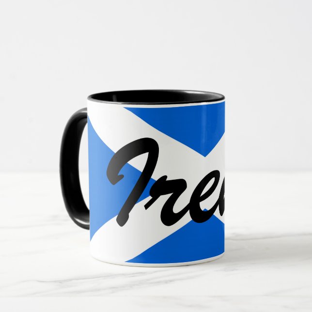 Custom Name Scottish Flag mugcnt Mug (Front Left)