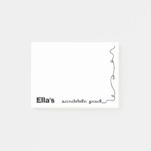 Custom Name Scribble Pad Post-it Notes
