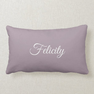Custom Name Script Initial Letter F Modern Elegant Lumbar Cushion