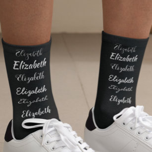 Custom Name Script Personalised Editable Socks