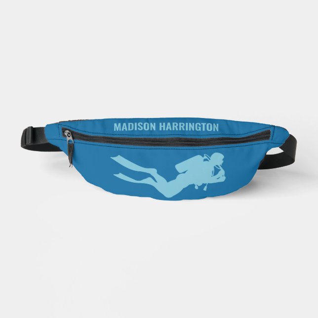 Custom Name Scuba Diver Bum Bags (Front)