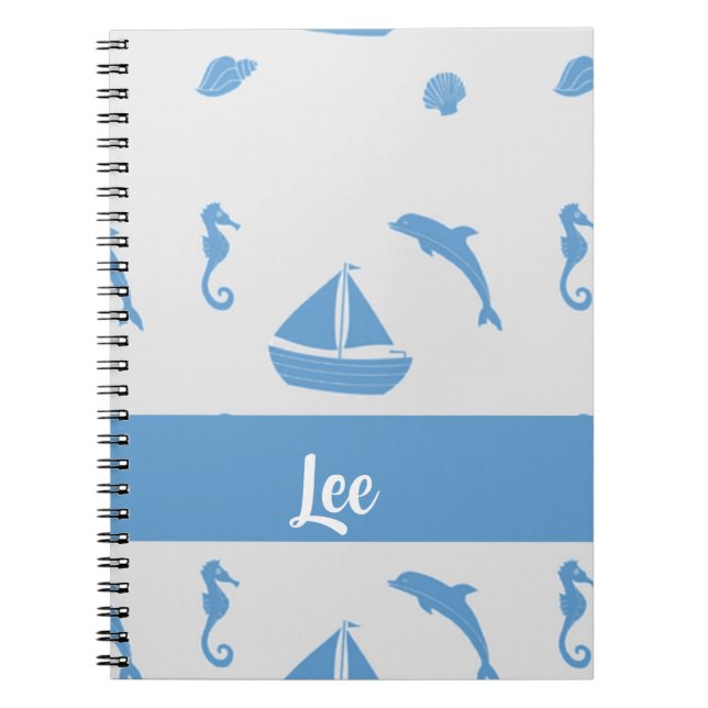 Custom name sea life notebook (Front)