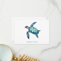 Custom Name Sea Turtle White & Turquoise