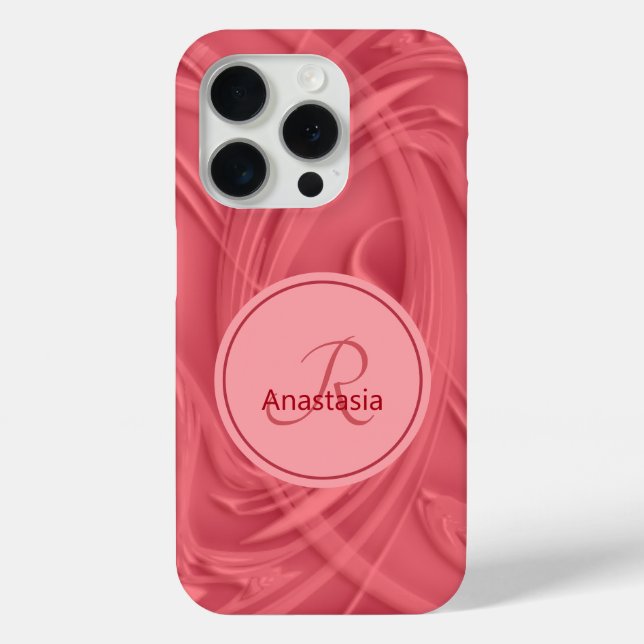 Custom Name Shadow Steaks Red Artwork Case-Mate iPhone Case (Back)