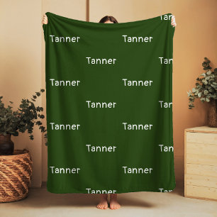 Custom Name Sherpa Blanket Warm Cosy Gift Idea