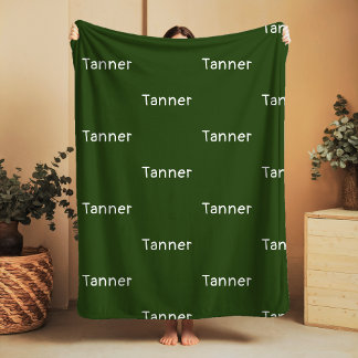 Custom Name Sherpa Blanket Warm Cosy Gift Idea