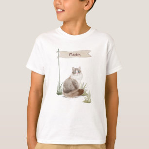 Custom Name Siberian Cat Pet T-Shirt