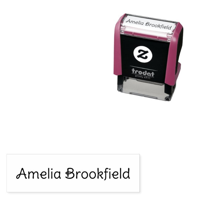 Custom Name Signature Business Owner  Self-inking Stamp (In Situ)