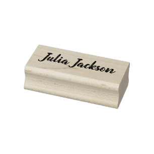 Custom Name Signature Rubber Stamp