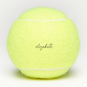 Custom Name Simple  Tennis Balls