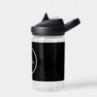 Custom Name simply Modern Black kids School 