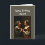 Custom Name Sister Birthday Love Card<br><div class="desc">Custom Name Sister Birthday Love  a sister more precious than gold</div>
