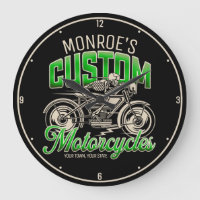 Custom NAME Skeleton Motorcycle Cycle Shop