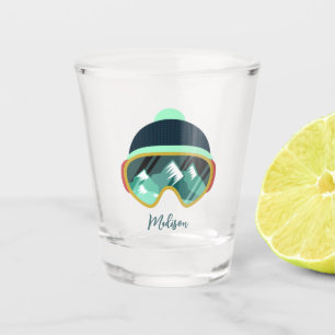 Custom name Ski Mask Shot Glass