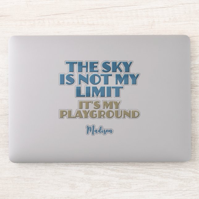 Custom Name Sky Quote (Computer)