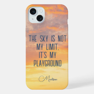 Custom Name Sky Quote iPhone 15 Plus Case