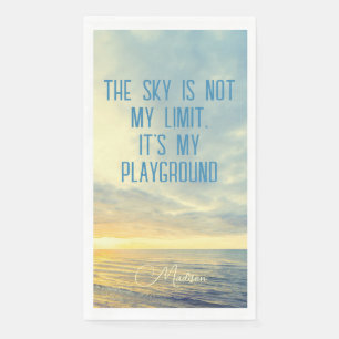 Custom Name Sky Quote Napkin