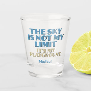 Custom Name Sky Quote Shot Glass