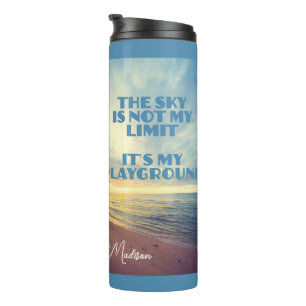 Custom Name Sky Quote Thermal Tumbler
