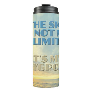 Custom Name Sky Quote Thermal Tumbler