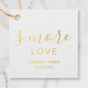 Custom name S'more Love Favour Tags