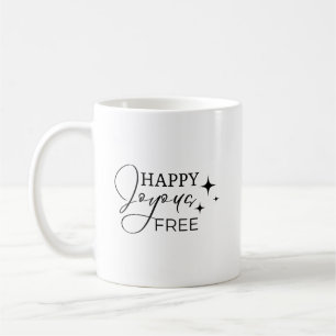 Custom Name & Sober Date Happy Joyous Free Coffee Mug