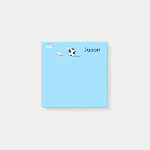 Custom Name Soccer Ball Post-it-Notes Post-it Note