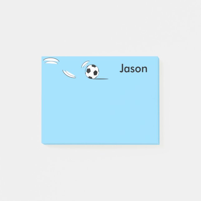Custom Name Soccer Ball Post-it-Notes Post-it Note (Front)