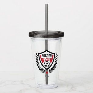 Custom name Soccer Logo tumblers