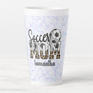 Custom Name Soccer Mum Mother's Day Latte Mug