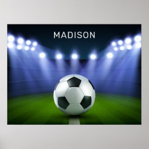 Custom name Soccer Stadium poster