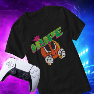 Custom Name Social on Back Hype Streamer Gamer T-Shirt