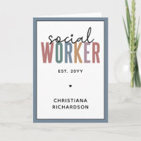 Custom Name Social Worker graduation