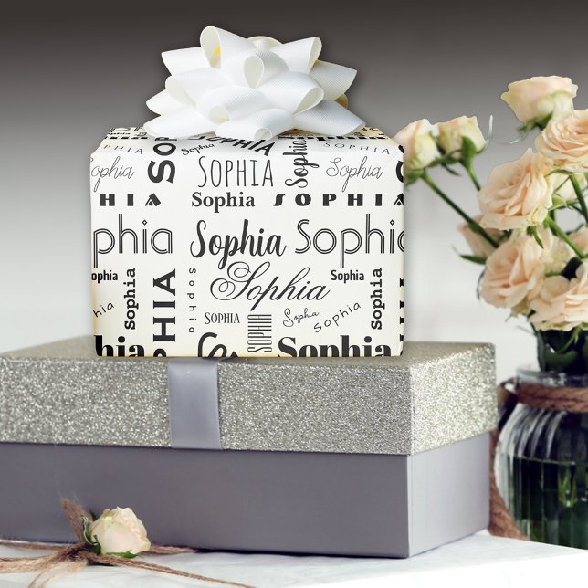 Custom Name Sophia Wrapping Paper (Creator Uploaded)