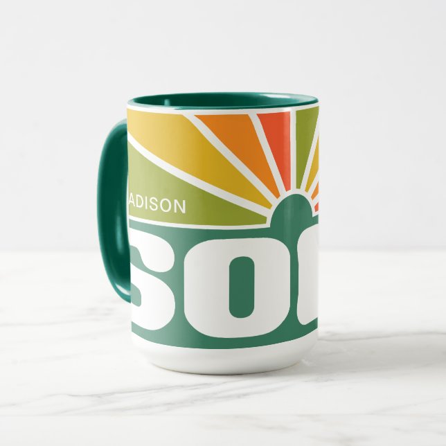 Custom name SOUL music mugs (Front Left)