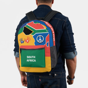 Custom Name South Africa Printed Backpack
