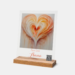 Custom Name, Special Date, QR CODE Acrylic Sign