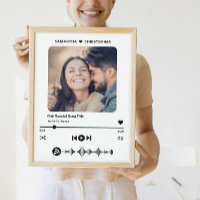 Custom Name Special Song Music Player Style Photo