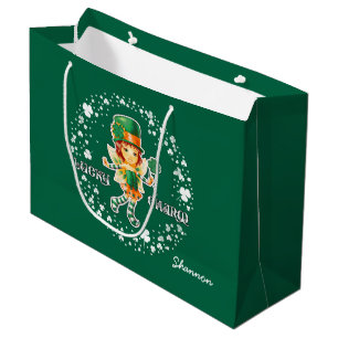 Custom Name St. Patrick's Day Gift Bags