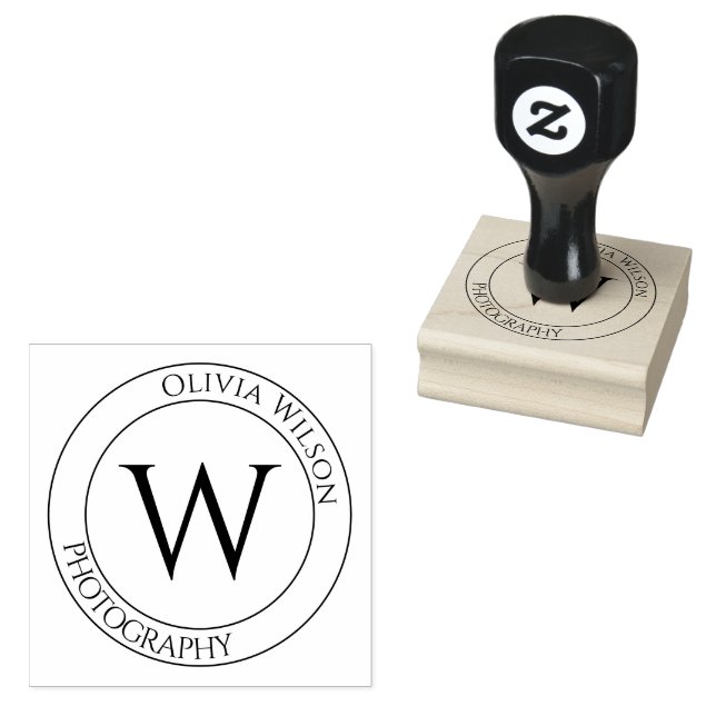 Custom Name Stamp Seal | Personalized Logo Rubber (Stamped)