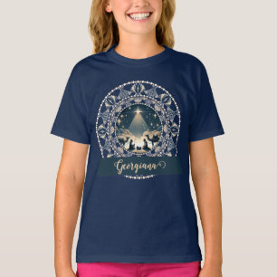 Custom Name Star of Wonder Nativity Dot Mandala T-Shirt